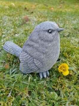 Gartenstatue eines Spatzen, Beton