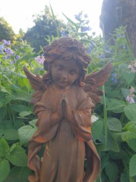 Engel aus Gusseisen, Gartenstatue