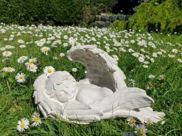 schlafender Engel, Beton, Gartenstatue