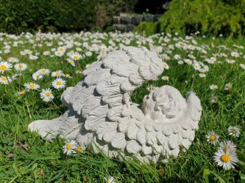 schlafender Engel, Beton, Gartenstatue