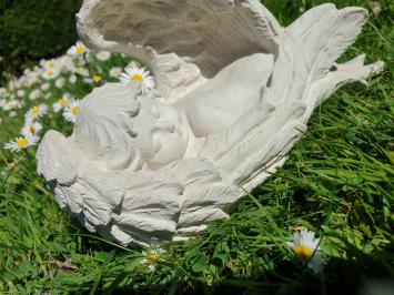 schlafender Engel, Beton, Gartenstatue