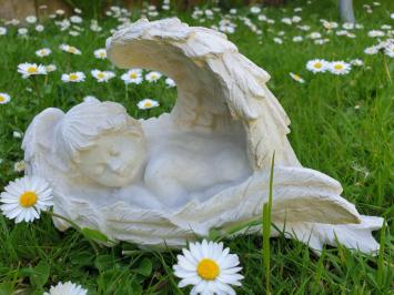 schlafender Engel, Beton, Gartenstatue