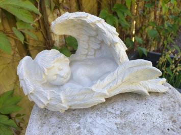 schlafender Engel, Beton, Gartenstatue