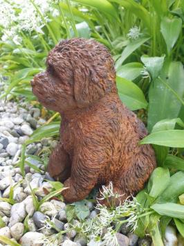 Tuinbeeld van een puppy hond