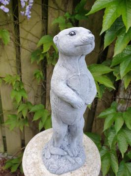 stokstaartje , tuinbeeld