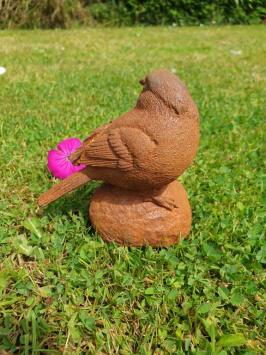 Gartenstatue Vogel aus Gusseisen