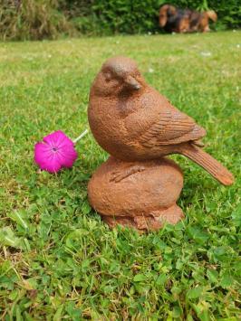 Gartenstatue Vogel aus Gusseisen