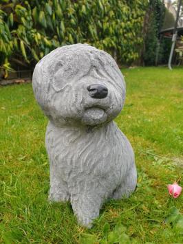 Hundegartenstatue aus Beton, Schapendoes