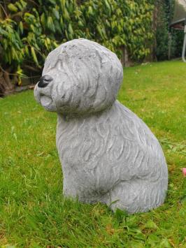 Hundegartenstatue aus Beton, Schapendoes