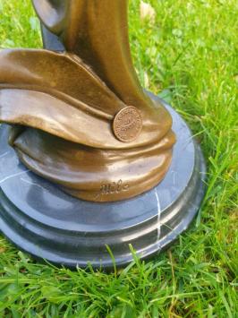 Jugendstil, Bronze, Kerzenständer