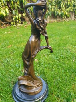 Jugendstil, Bronze, Kerzenständer