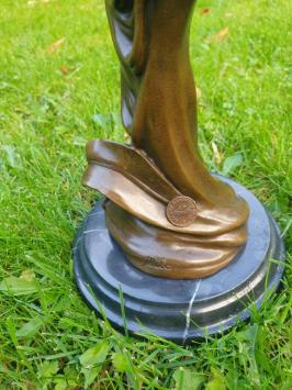 Jugendstil, Bronze, Kerzenständer