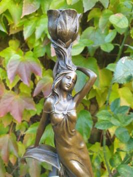 Jugendstil, Bronze, Kerzenständer