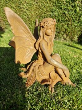 engel beeld , gietijzeren beeld