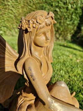 engel beeld , gietijzeren beeld