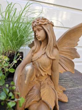 engel beeld , gietijzeren beeld