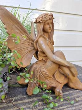 engel beeld , gietijzeren beeld