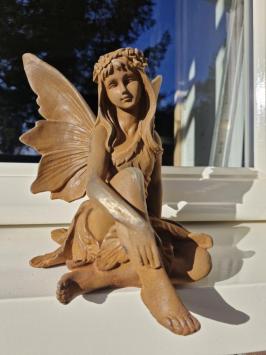 engel beeld , gietijzeren beeld