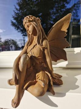 engel beeld , gietijzeren beeld