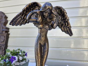 Stehender Engel aus Gusseisen