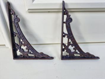 Rustieke plankdragers van gietijzer