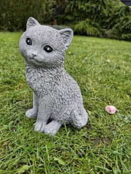 süßes Bild einer Katze, Beton