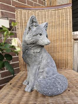Fuchs-Gartenstatue, Beton