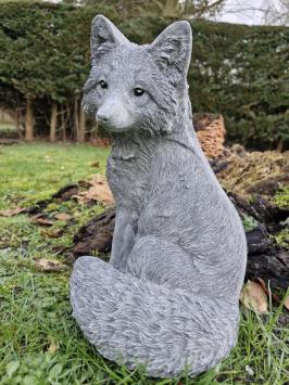 Fuchs-Gartenstatue, Beton