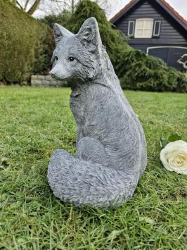 Fuchs-Gartenstatue, Beton