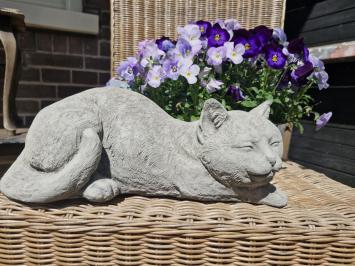 Tuinbeeld poes , daisy