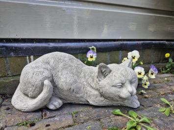 Tuinbeeld poes , daisy