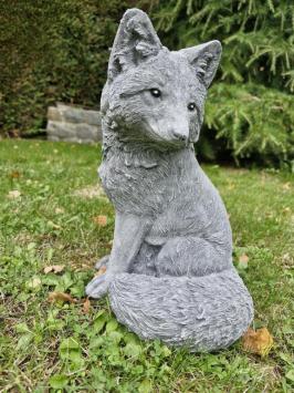 Fuchs-Gartenstatue, Beton