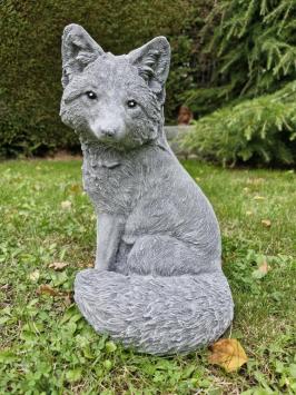 Fuchs-Gartenstatue, Beton