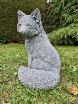Fuchs-Gartenstatue, Beton