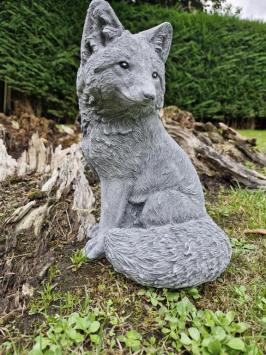 Fuchs-Gartenstatue, Beton