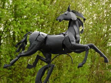 Abstrakte Statue Pferd - 70 cm - Schwarz - Metall