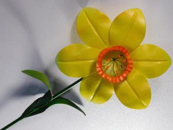Handgefertigte Narzisse - Gelb - Metall - 50 cm