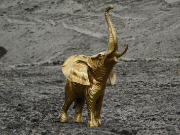Sculptuur olifant - goud - alu