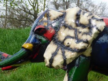 Olifant in Kleur - 110 x 210 cm - Handgemaakt & Uniek