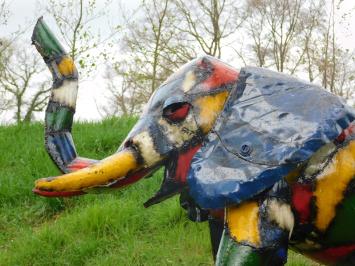 Olifant in Kleur - 135 x 180 cm - Handgemaakt & Uniek