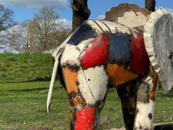Olifant in Kleur - 160 cm - Handgemaakt & Uniek