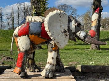 Olifant in Kleur - 160 cm - Handgemaakt & Uniek