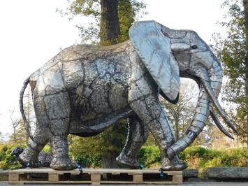 Olifant XXL - uniek object - volledig metaal