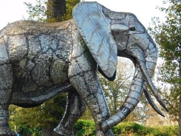 Olifant XXL - uniek object - volledig metaal