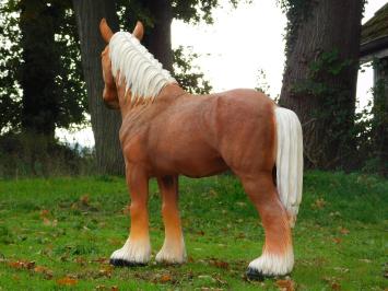 Statue Pferd Blond – 110 cm – Polystone