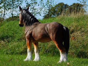 Paardenbeeld in Kleur - 110 cm - Polystone