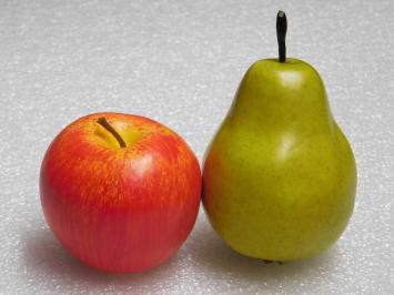 Dekorative Äpfel und Birnen – Kunstobst