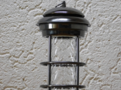 Petroleumlamp - rust-iron-old look-met glas - 30cm