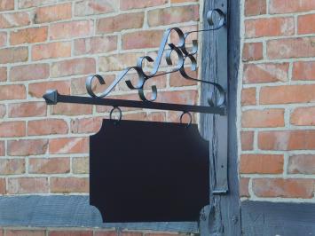 Uithangbord Zwart - 75 cm - Rechthoekig - IJzer