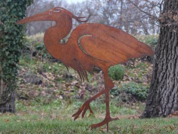 Garten Stick Heron - Silhouette - Rost Metall